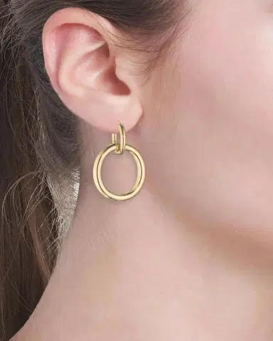 FARAONE MENNELLA by R.F.M.A.S. 18K Yellow Gold Small Mama Drop Earrings | Thumbnail 2