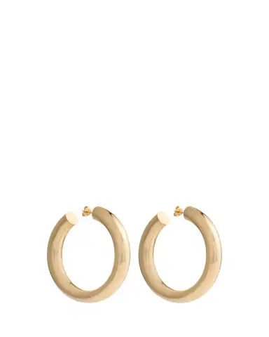 FARAONE MENNELLA by R.F.M.A.S. 18K Yellow Gold Medium Barbarella Hoop Earrings | Thumbnail 1