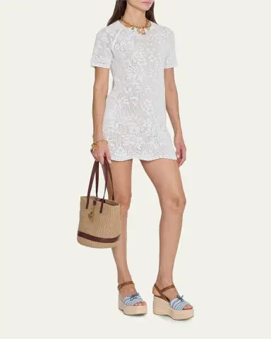 Chloé Charms Hand-Woven Basket Bag | Thumbnail 2