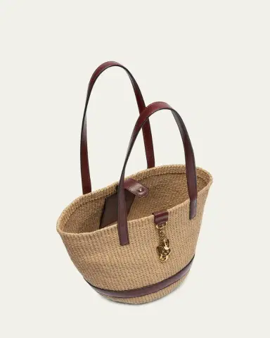 Chloé Charms Hand-Woven Basket Bag | Thumbnail 3