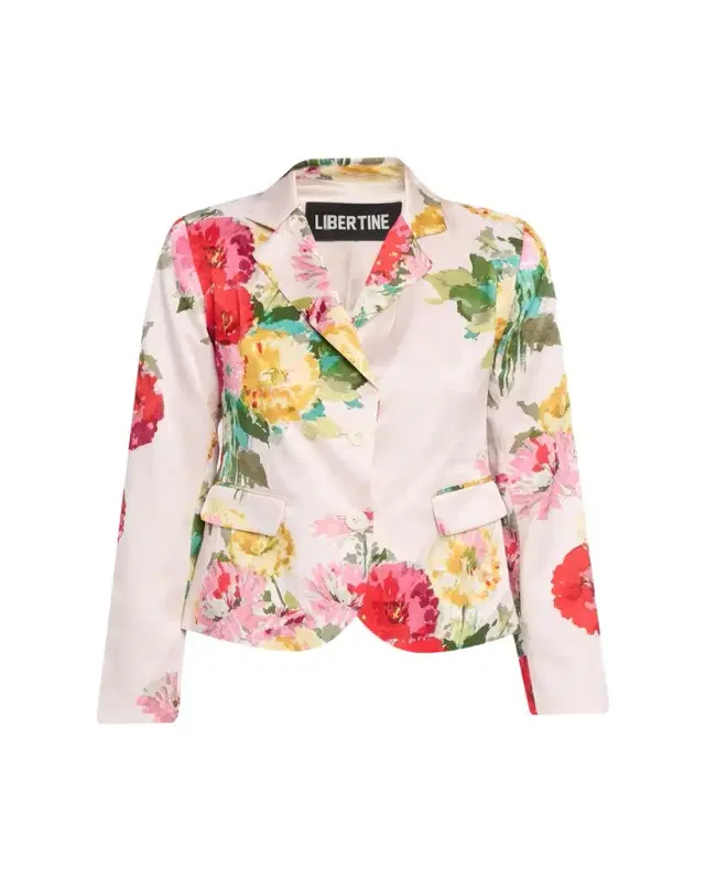 Libertine Pat Nixon Silk Single-Breasted Classic Jacket