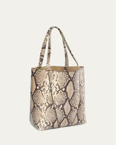 Chloé Spin Python-Embossed Leather Tote Bag | Thumbnail 3