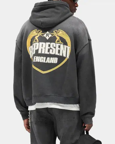 Represent Men's Legacy Represent Angel Border Logo Cotton Hoodie | Thumbnail 3 Represent Men's Legacy Represent Angel Border Logo Cotton Hoodie | Thumbnail 3
