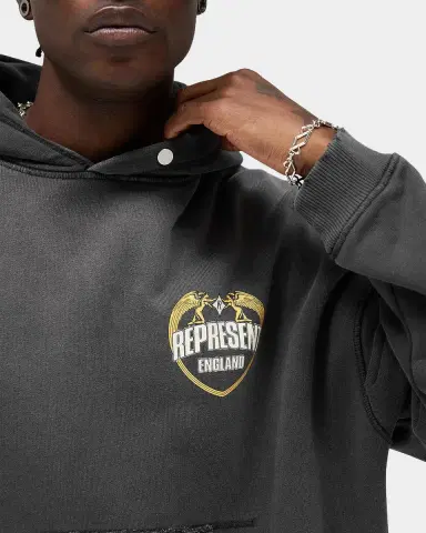 Represent Men's Legacy Represent Angel Border Logo Cotton Hoodie | Thumbnail 5 Represent Men's Legacy Represent Angel Border Logo Cotton Hoodie | Thumbnail 5