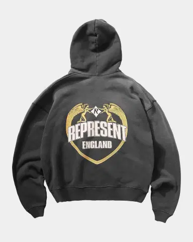 Represent Men's Legacy Represent Angel Border Logo Cotton Hoodie | Thumbnail 8 Represent Men's Legacy Represent Angel Border Logo Cotton Hoodie | Thumbnail 8