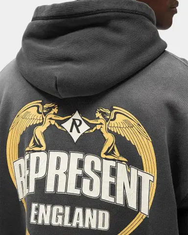 Represent Men's Legacy Represent Angel Border Logo Cotton Hoodie | Thumbnail 9 Represent Men's Legacy Represent Angel Border Logo Cotton Hoodie | Thumbnail 9