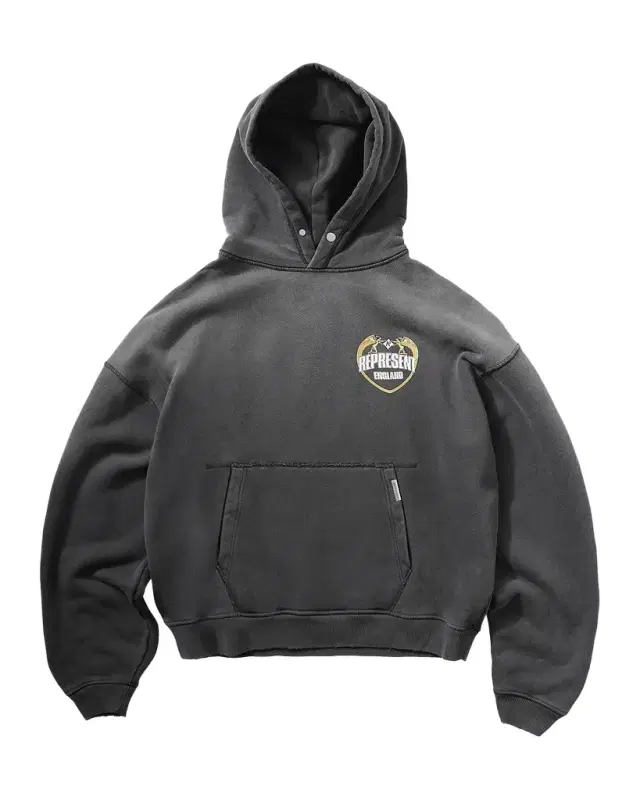 Represent Men's Legacy Represent Angel Border Logo Cotton Hoodie