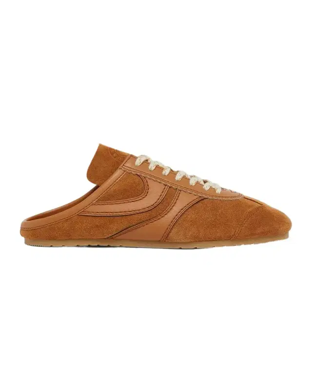 Dries Van Noten Mixed Leather Retro Runner Sneaker Mules