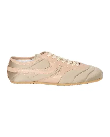 Dries Van Noten Slim Satin & Leather Low-Top Sneakers | Thumbnail 1 Dries Van Noten Slim Satin & Leather Low-Top Sneakers | Thumbnail 1