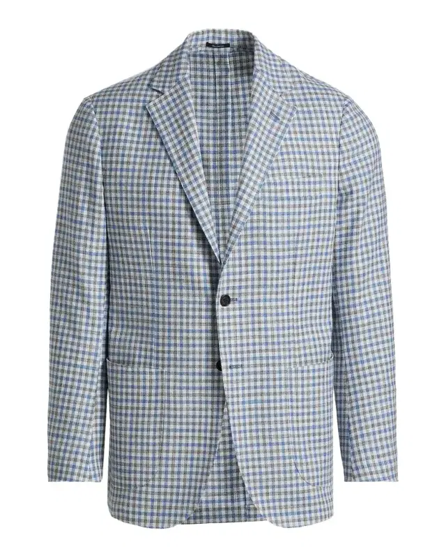 Sartorio Men 's Gingham Wool-Blend Sport Coat