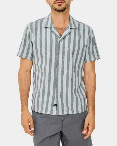 RAILS Men's Cotton Fielder Stripe Camp Shirt | Thumbnail 4
