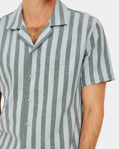RAILS Men's Cotton Fielder Stripe Camp Shirt | Thumbnail 5