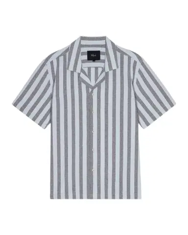 RAILS Men's Cotton Fielder Stripe Camp Shirt | Thumbnail 1
