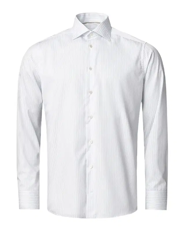 Eton Men 's Elevated Stripe Supima Cotton Dress Shirt