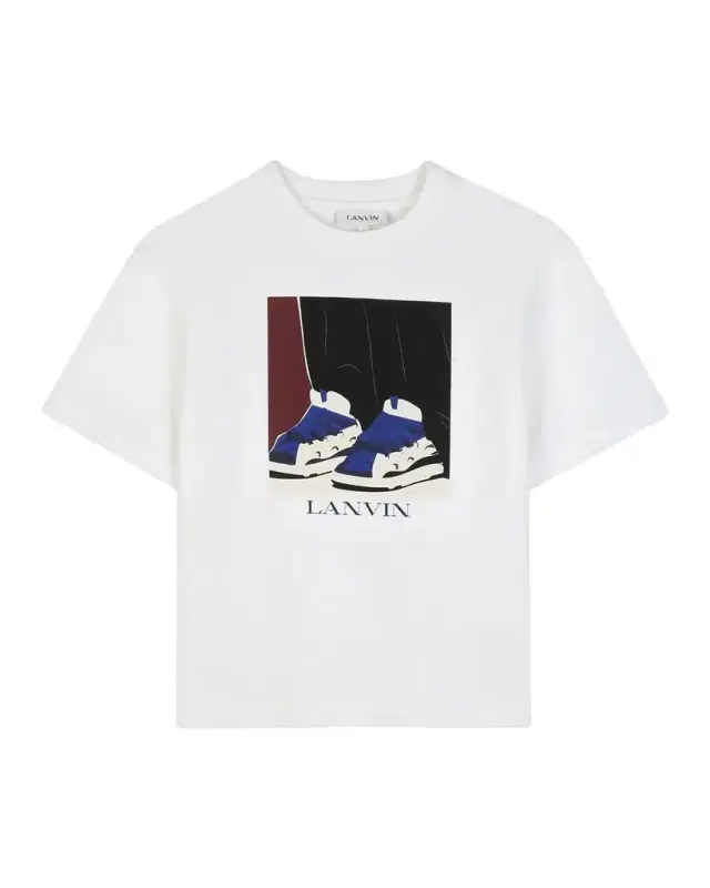 Boy's Logo Curb-Print Cotton T-Shirt, Size 8-14