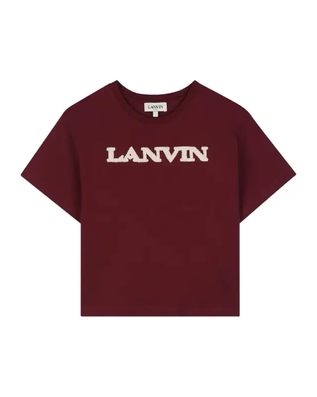 Lanvin Girl 's Logo-Embroidered Cotton T-Shirt, Size 4-6