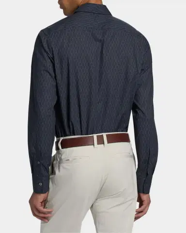 Canali Men's Tonal Frecchia Sport Shirt | Thumbnail 3