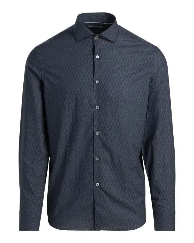 Canali Men 's Tonal Frecchia Sport Shirt