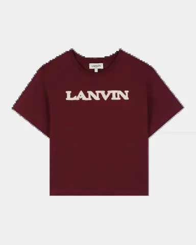 Lanvin Girl 's Logo-Embroidered Cotton T-Shirt, Size 8-14 | Thumbnail 2