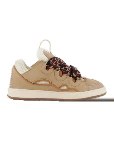 Lanvin Kid's Curb Suede & Leather Sneakers, Kids | Thumbnail 2