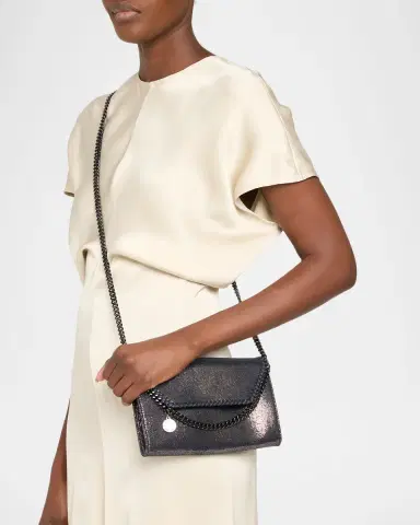 Stella McCartney Mini Falabella Shaggy Deer Wallet on Chain | Thumbnail 2