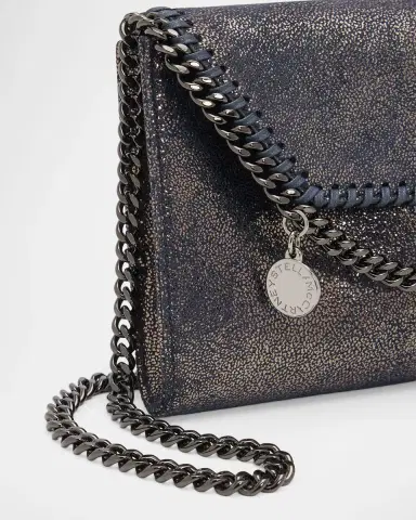 Stella McCartney Mini Falabella Shaggy Deer Wallet on Chain | Thumbnail 6