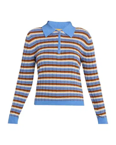 Guest In Residence Striped Track Polo | Thumbnail 1