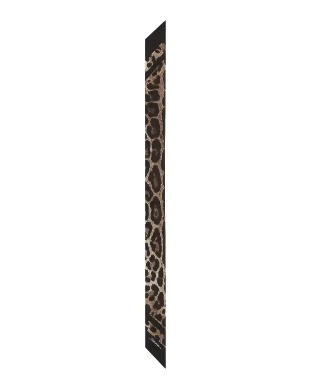 Dolce & Gabbana Leopard-Print Silk Scarf