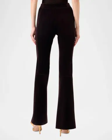 Akris Faris Neoprene Velvet Bootcut-Leg Pants | Thumbnail 2 Akris Faris Neoprene Velvet Bootcut-Leg Pants | Thumbnail 2