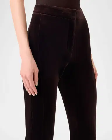 Akris Faris Neoprene Velvet Bootcut-Leg Pants | Thumbnail 4 Akris Faris Neoprene Velvet Bootcut-Leg Pants | Thumbnail 4