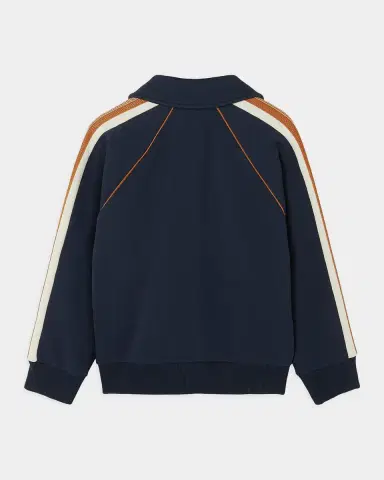 Versace Boy's Greek Contrast Fleece Zip Sweatshirt | Thumbnail 2