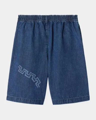 Versace Boy 's Lasered Denim Shorts, Size 4-14 | Thumbnail 2