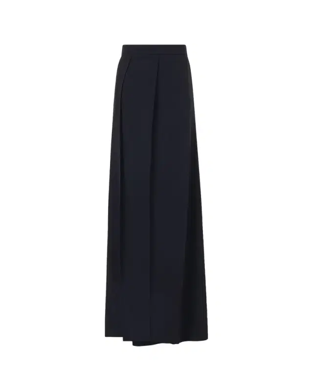 Akris Fossil Pleated Apron Pants