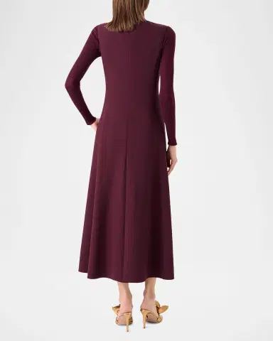 Akris Turtleneck Cashmere-Silk Rib Seamless Sweater | Thumbnail 2