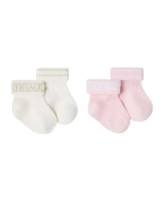 Versace Girl 's 2-Pack Ribbed Cotton-Blend Socks