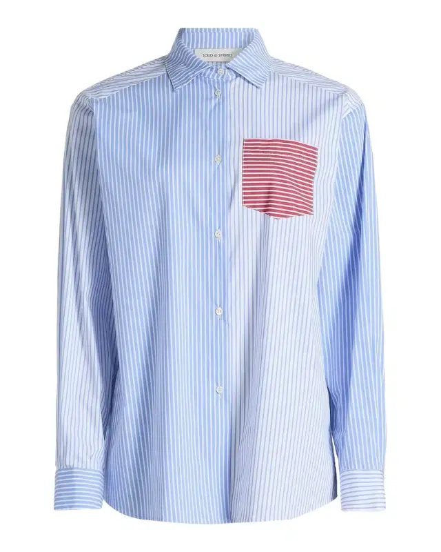Solid and Striped The Avril Stripe Button-Front Shirt