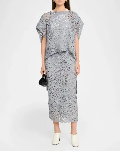 Diotima Clara Tiered Openwork Knit Top | Thumbnail 2 Diotima Clara Tiered Openwork Knit Top | Thumbnail 2