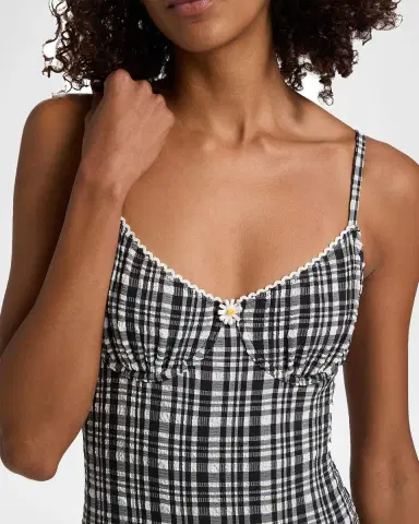 Solid & Striped The Taylor Plaid Seersucker One-Piece Swimsuit | Thumbnail 5 Solid & Striped The Taylor Plaid Seersucker One-Piece Swimsuit | Thumbnail 5