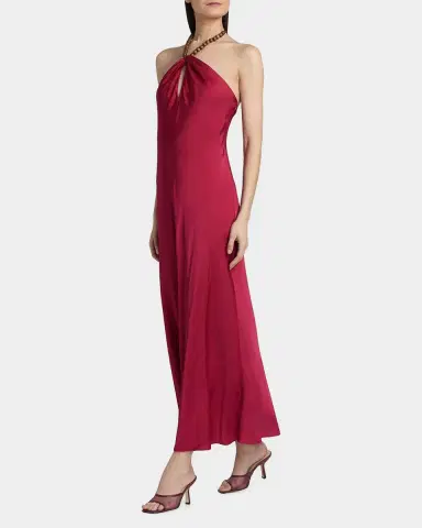 Cami NYC Giulia Beaded Halter Maxi Dress | Thumbnail 2