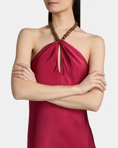 Cami NYC Giulia Beaded Halter Maxi Dress | Thumbnail 5