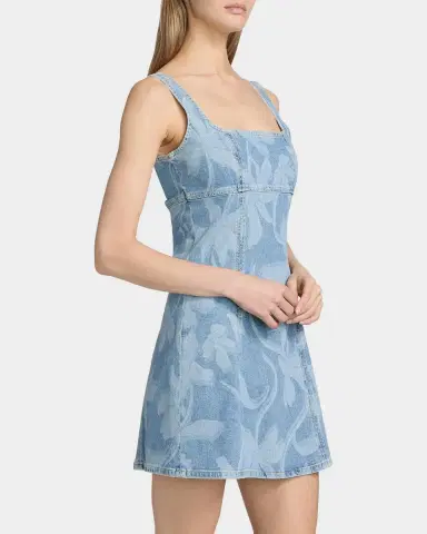 Rails Altadena Floral Cotton Denim Sheath Mini Dress | Thumbnail 7