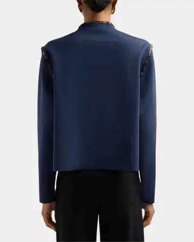 Giorgio Armani Brocade-Trim Jacket | Thumbnail 3 Giorgio Armani Brocade-Trim Jacket | Thumbnail 3