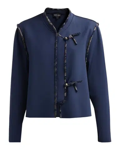 Giorgio Armani Brocade-Trim Jacket | Thumbnail 1 Giorgio Armani Brocade-Trim Jacket | Thumbnail 1