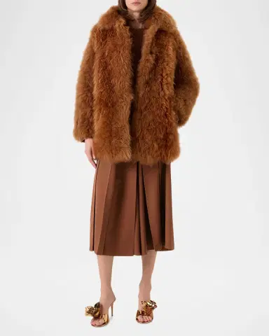 Akris Yaron Cashmere Shearling Short Coat | Thumbnail 2 Akris Yaron Cashmere Shearling Short Coat | Thumbnail 2