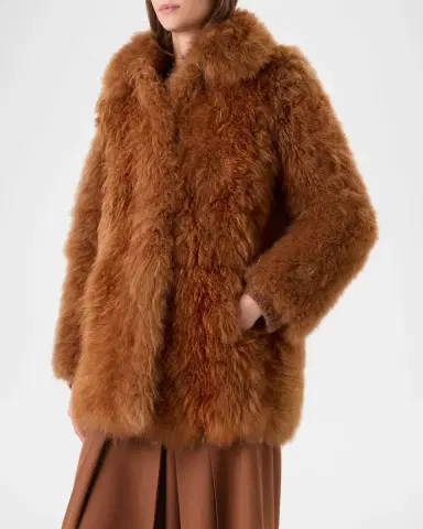 Akris Yaron Cashmere Shearling Short Coat | Thumbnail 4 Akris Yaron Cashmere Shearling Short Coat | Thumbnail 4