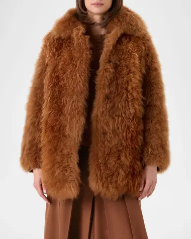 Akris Yaron Cashmere Shearling Short Coat | Thumbnail 5 Akris Yaron Cashmere Shearling Short Coat | Thumbnail 5
