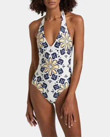 Lemlem Lidya Geometric Floral One-Piece Swimsuit | Thumbnail 4 Lemlem Lidya Geometric Floral One-Piece Swimsuit | Thumbnail 4