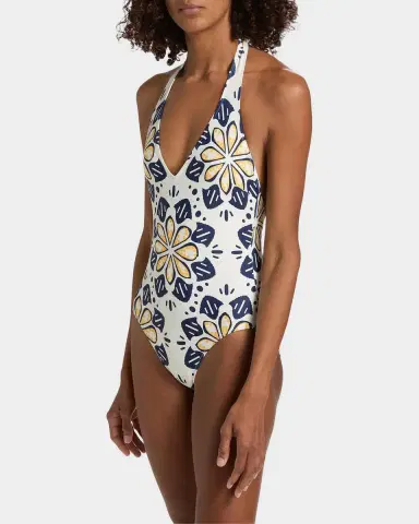 Lemlem Lidya Geometric Floral One-Piece Swimsuit | Thumbnail 7 Lemlem Lidya Geometric Floral One-Piece Swimsuit | Thumbnail 7
