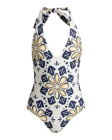 Lemlem Lidya Geometric Floral One-Piece Swimsuit | Thumbnail 1 Lemlem Lidya Geometric Floral One-Piece Swimsuit | Thumbnail 1