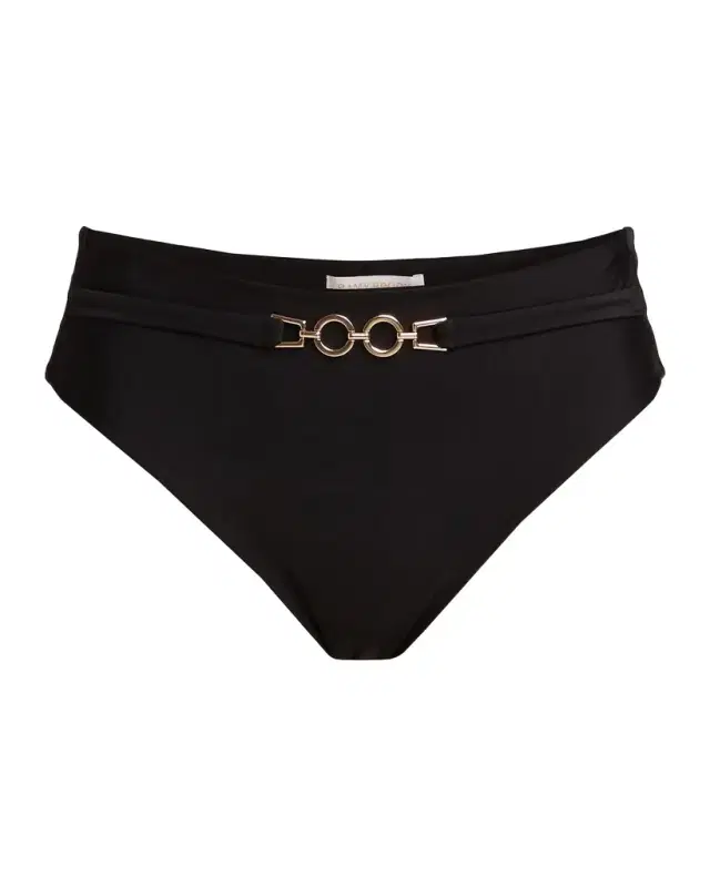 Ramy Brook Bethany Chain-Trim Bikini Bottom